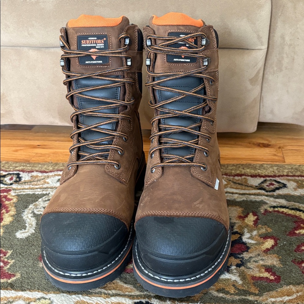 Herman Survivor Brown and Black Work Boots